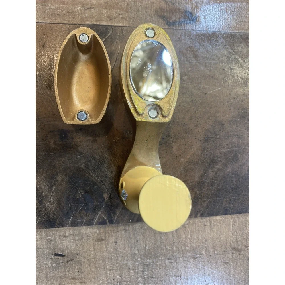 Embellished High Heel Platform Shoe Jewelry‎ Box Gold Metallic